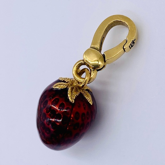 EUC Rare Retired Juicy Couture Red Glazed Strawberry Charm - Picture 12 of 16